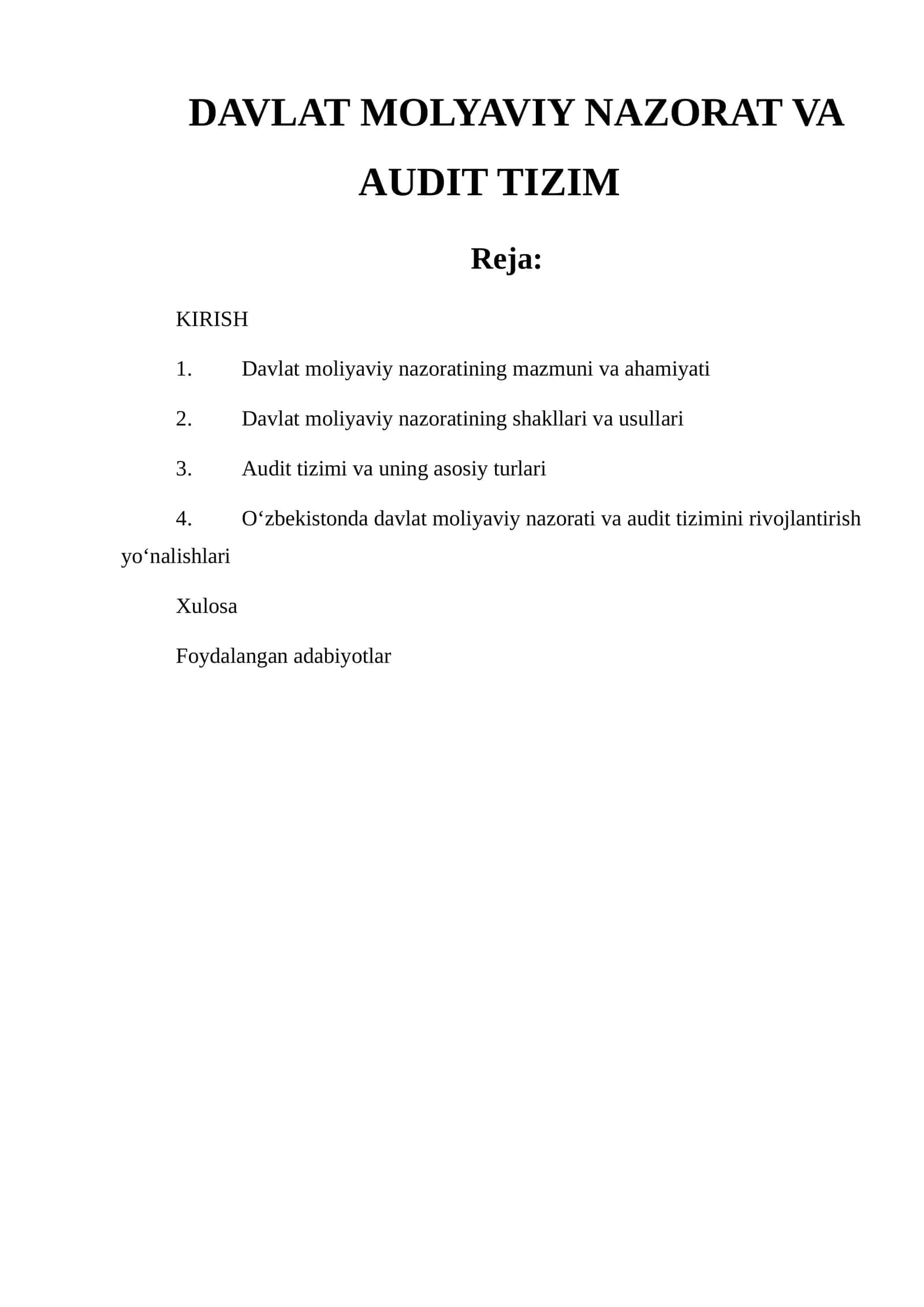 DAVLAT MOLYAVIY NAZORAT VA AUDIT TIZIM 1