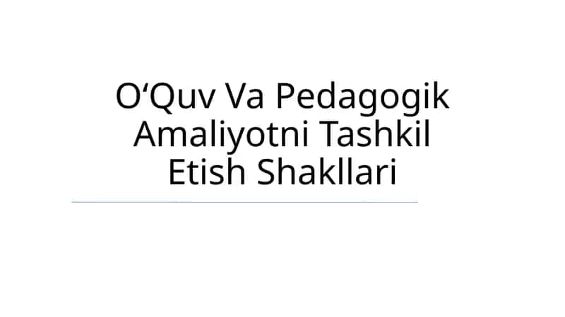 Ta'lim falsafasi 1