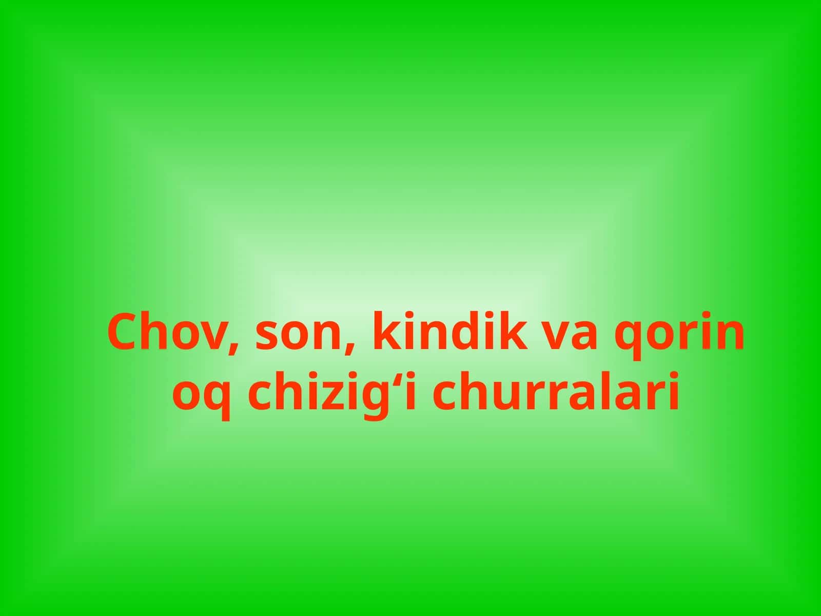 Chov, son, kindik va qorin oq chizig‘i churralari 1