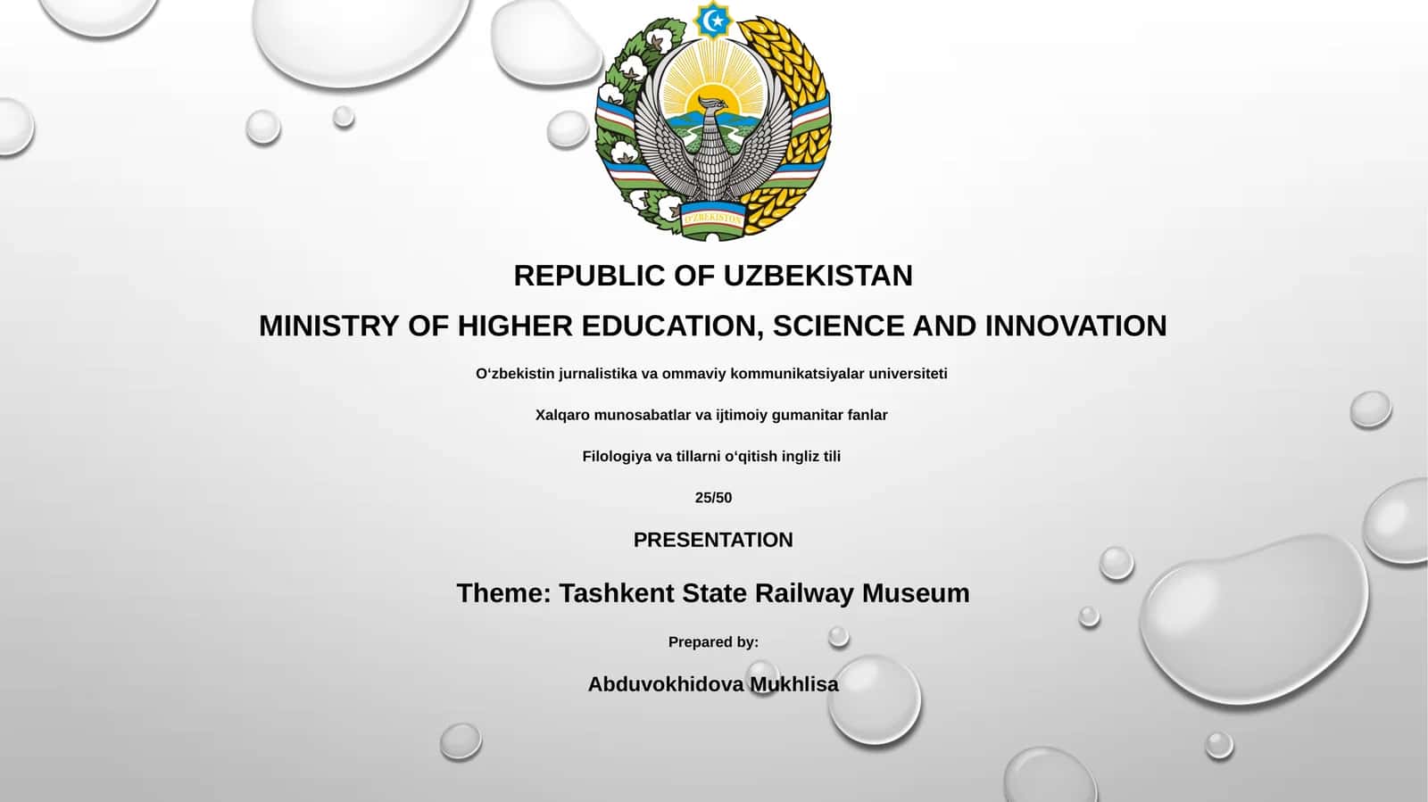 Tashkent State Railway Museum 1