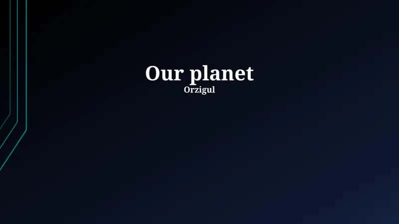 Our planet 1