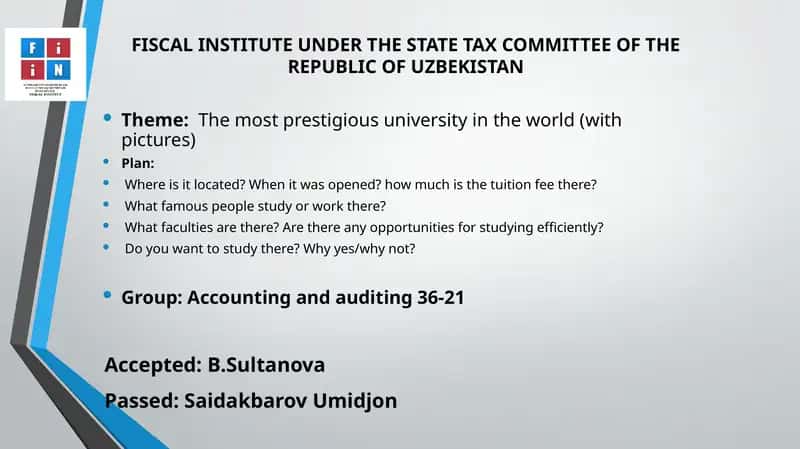 The most prestigious university in the world 1
