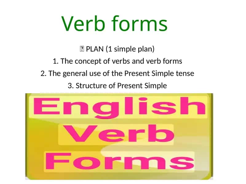 Verbforms 1