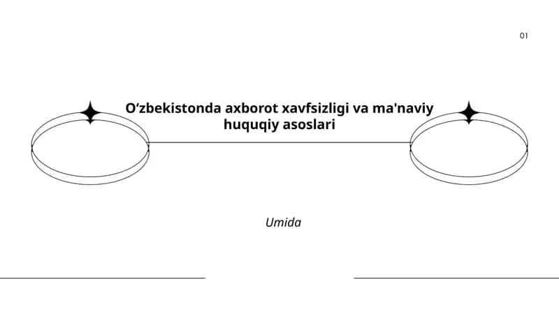 Oʻzbekistonda axborot xavfsizligi va ma'naviy huquqiy asoslari 1