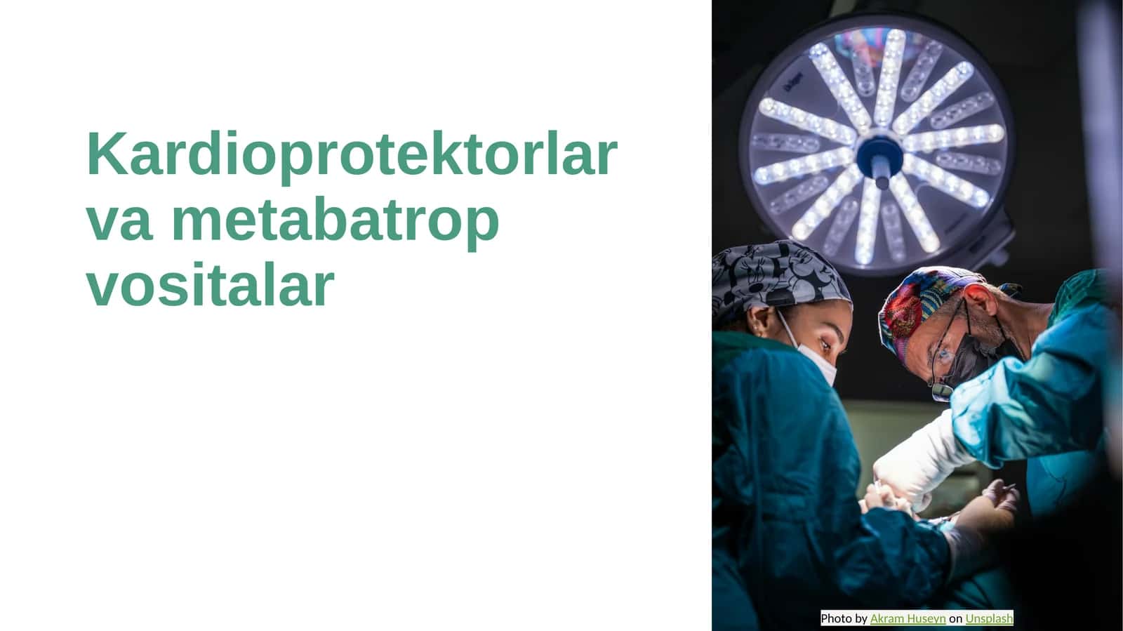 Kardioprotektorlar va metabatrop vositalar 1