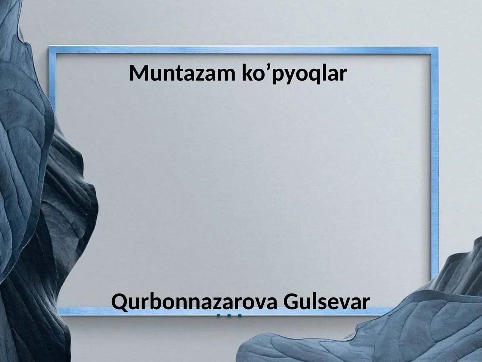 Muntazam ko'pyoqlar 1