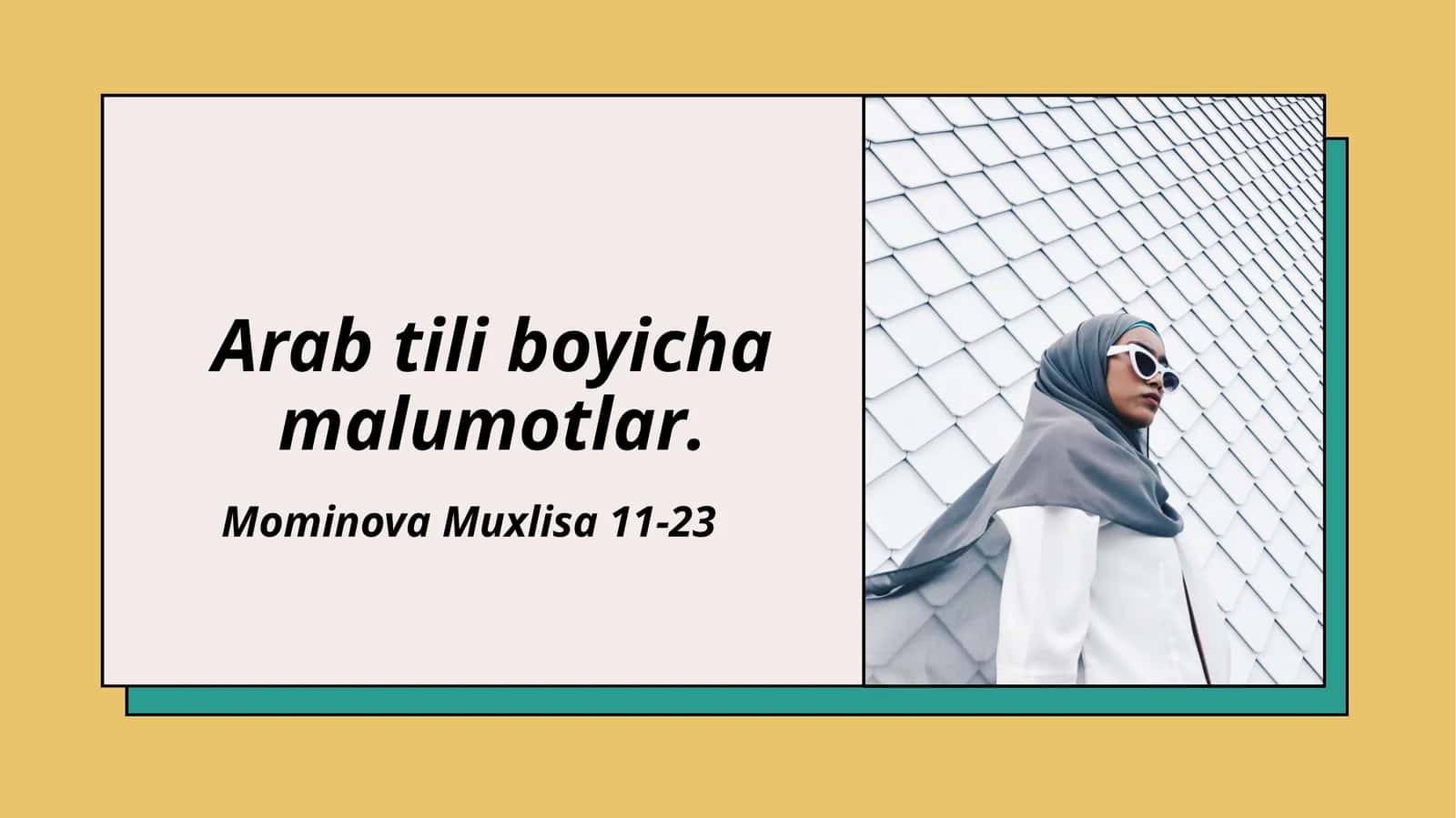 Arabtiliboyich amalumotlar 1