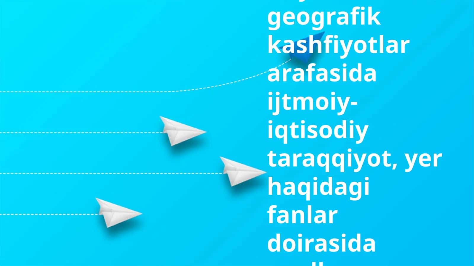 Buyuk geografik kashfiyotlar davri tarixiy geografiyasi (XV asr – XVII asr o‘rtalari ) 1