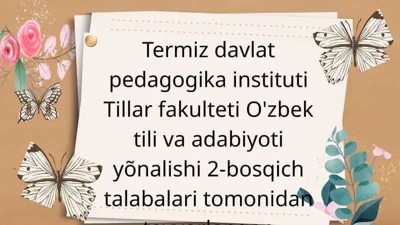 Husayniy hayoti va ijodi 1