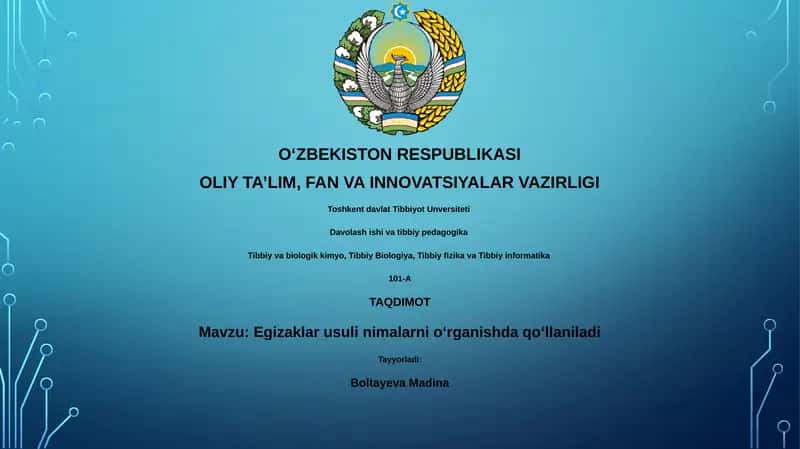 Egizaklar usuli nimalarni oʻrganishda qoʻllaniladi 1