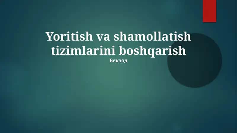 Sensorlar HVAC Tizimiga O'qish 1