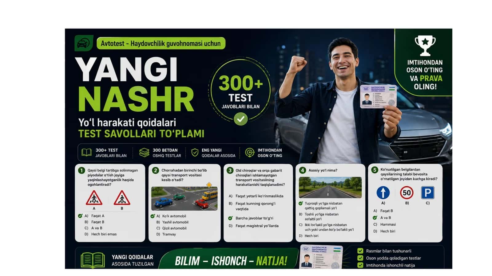 Yo‘l harakati qoidalari test savollari to‘plami 12 1