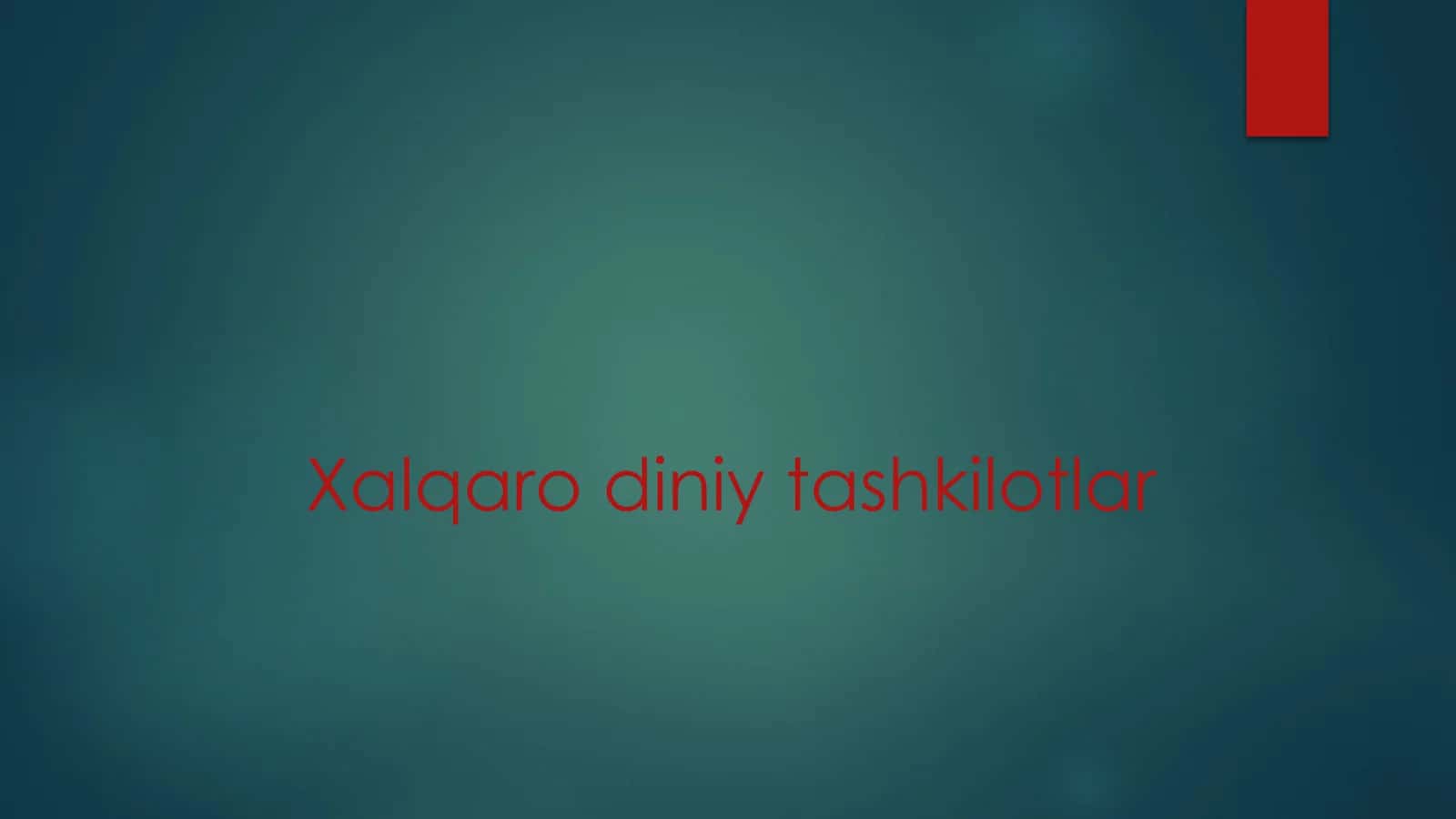 Diniy tashkilotlar va zamonaviy dunyoviy standartlar 1