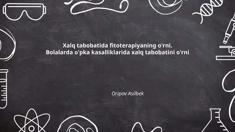 Xalq tabobatida fitoterapiya 1