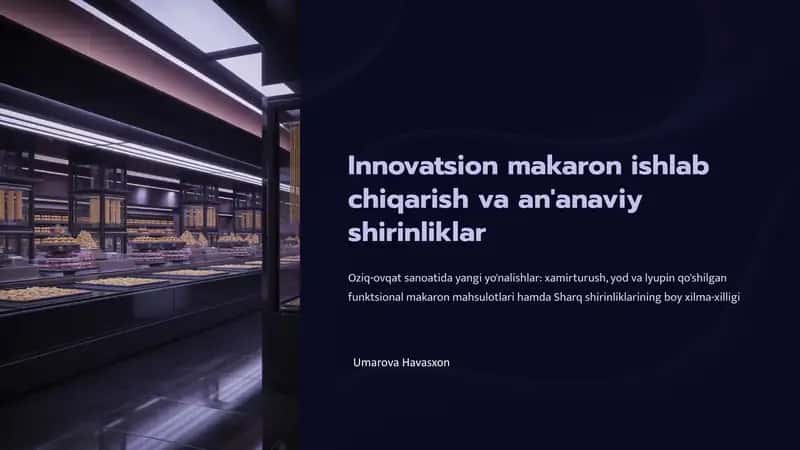 Funktsional makaron: xamirturush qo'shimchasi 1