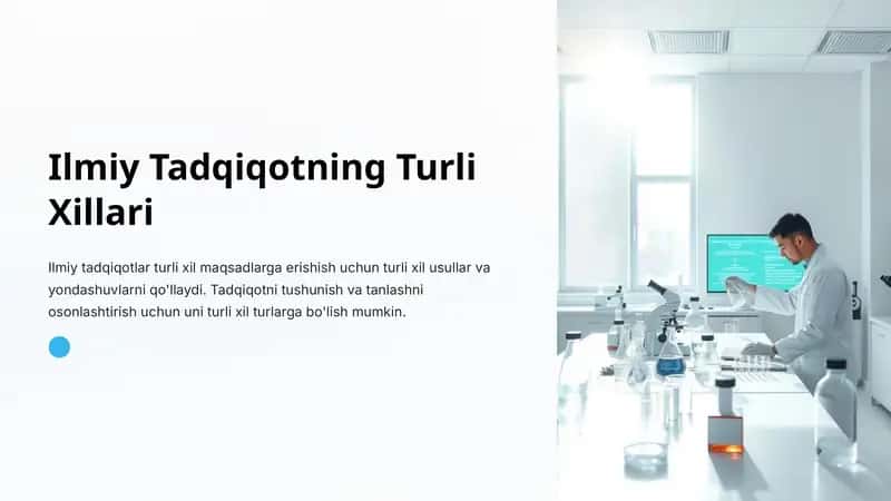Ilmiy Tadqiqotning Turli Xillari 1