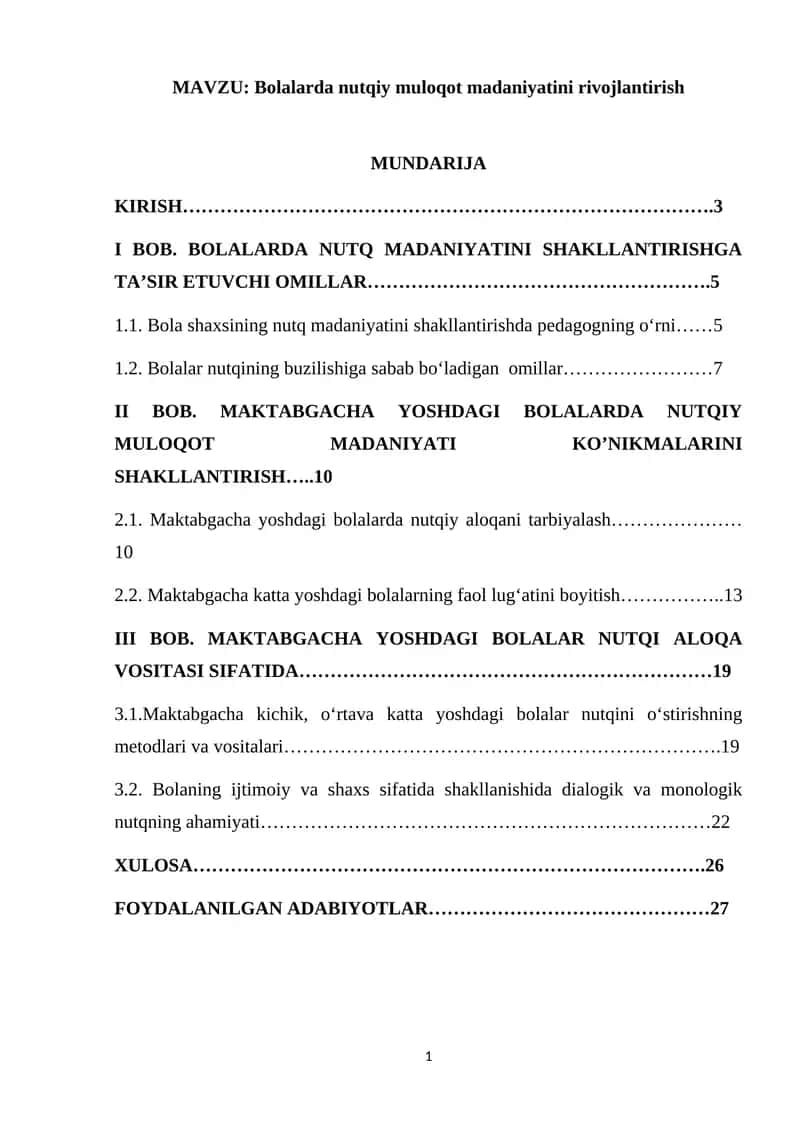 Bolalarda nutqiy muloqot madaniyatini rivojlantirish 1