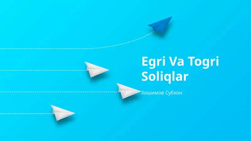 Egri Va Togri Soliqlar 1
