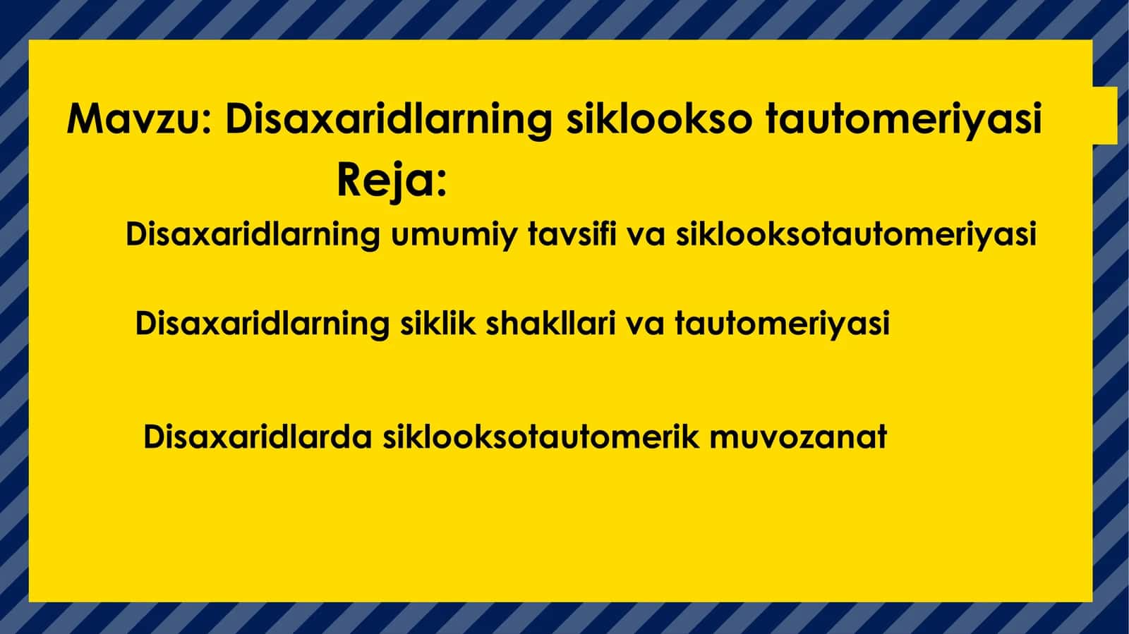 Disaxaridlarningsiklooksotautomeriyasi 1