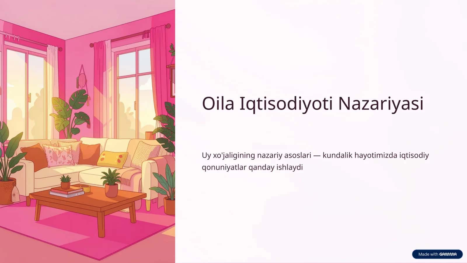 Oila Iqtisodiyoti Nazariyasi 1