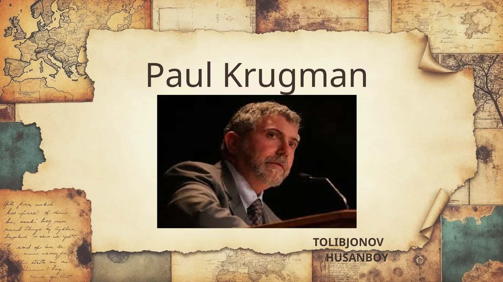 Paul Krugman va Iqtisodiyot 1