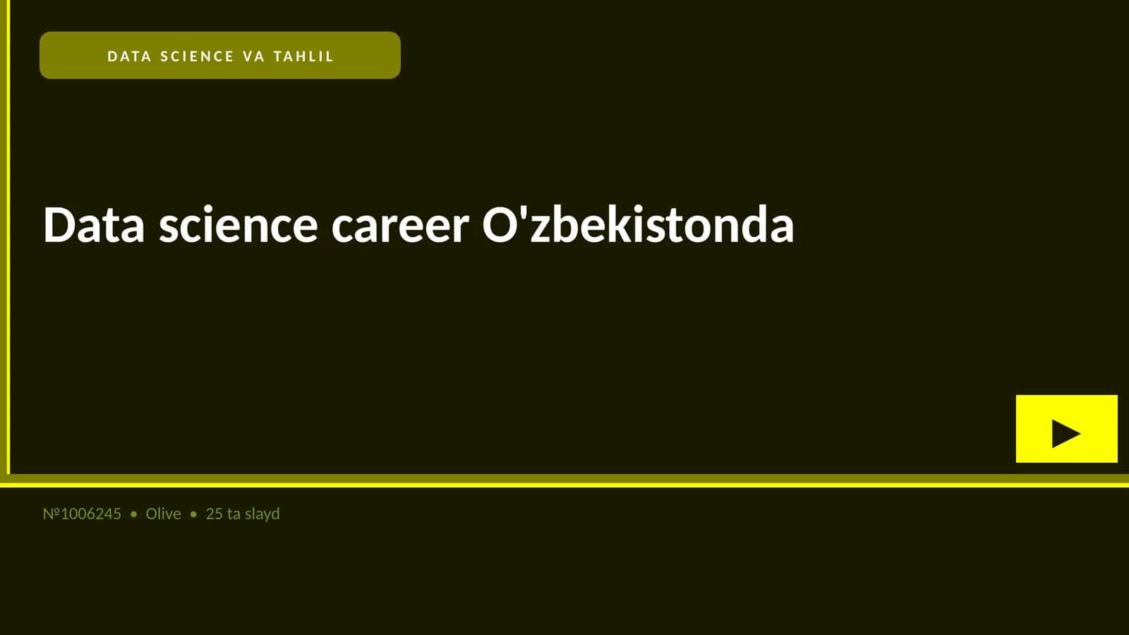 Data science career O'zbekistonda 1