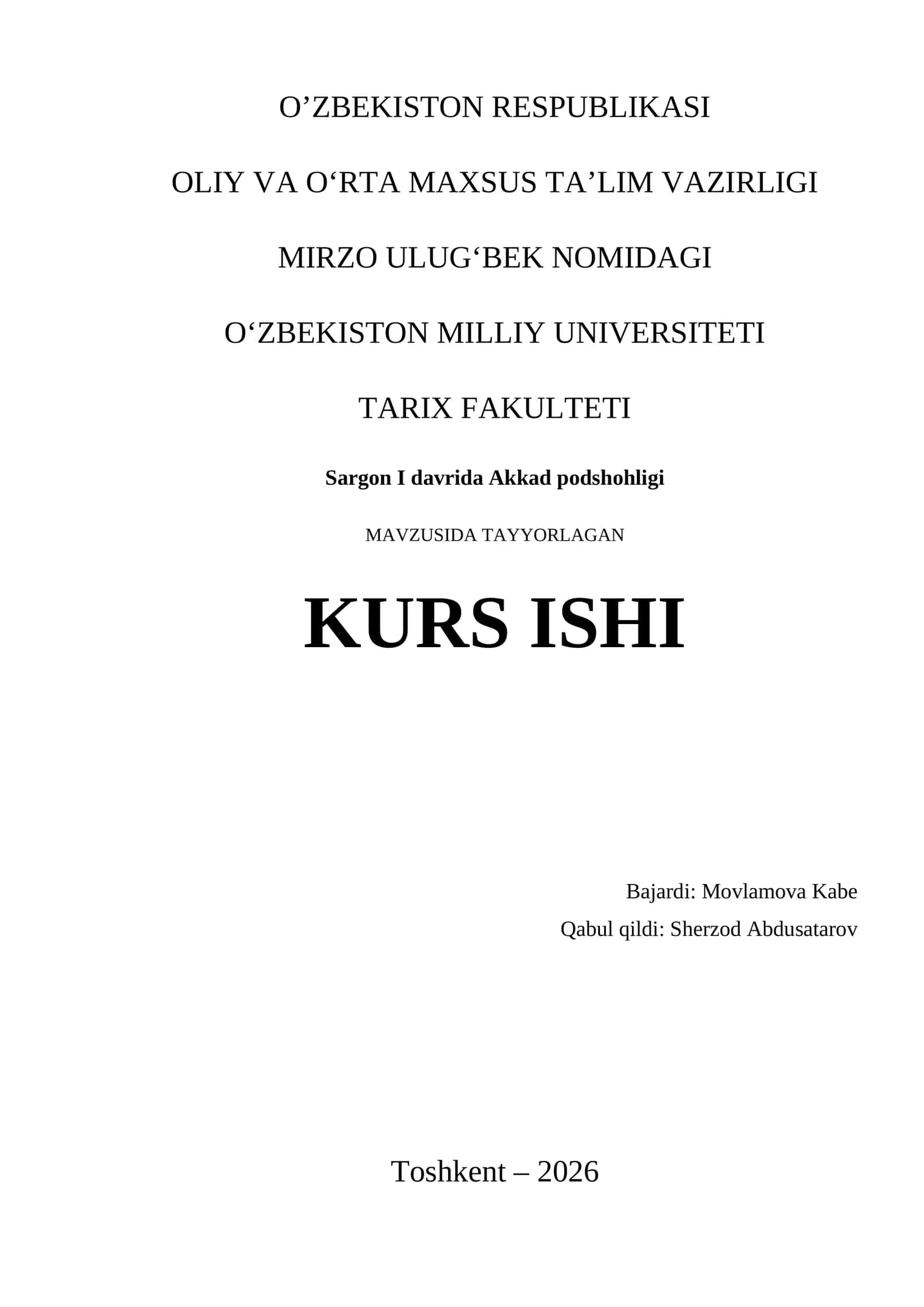 Sargon I davrida Akkad podshohligi 1