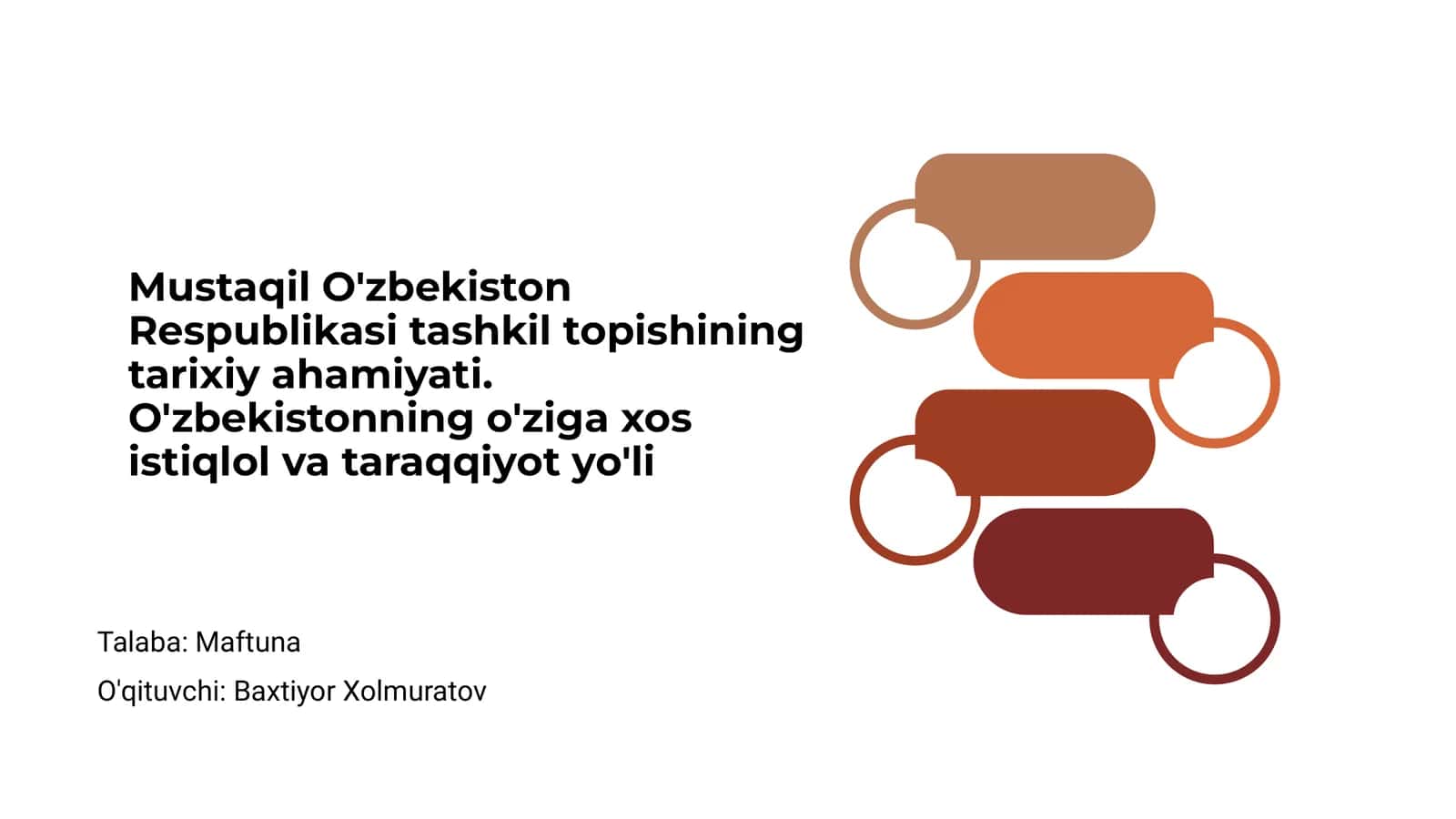 Mustaqil O'zbekiston Respublikasining Tarixi 1