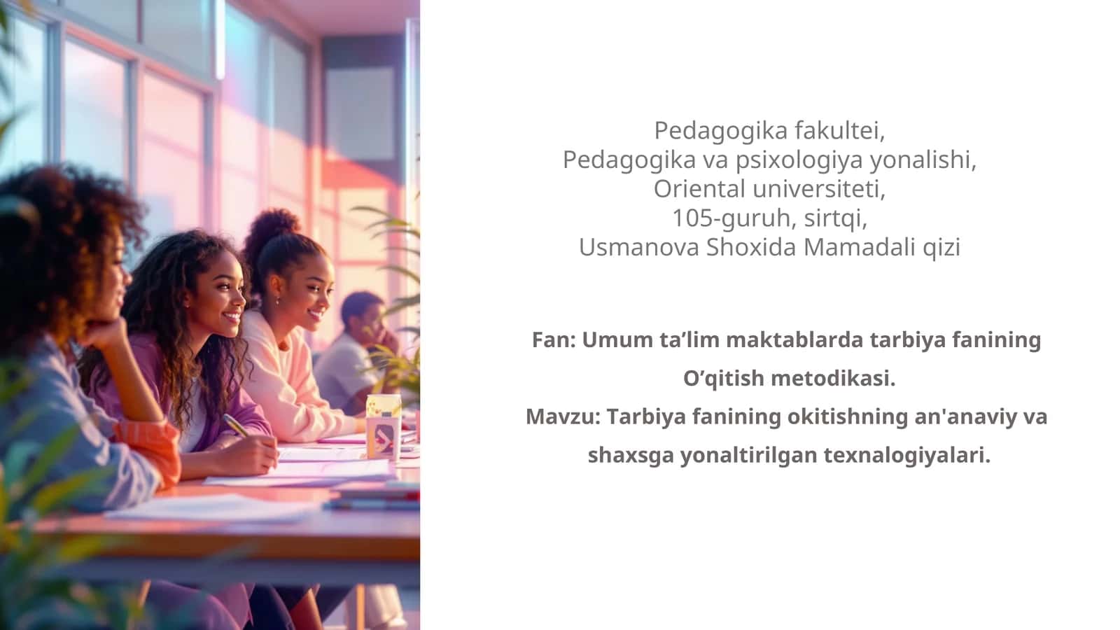 O'qitish metodikasi 1