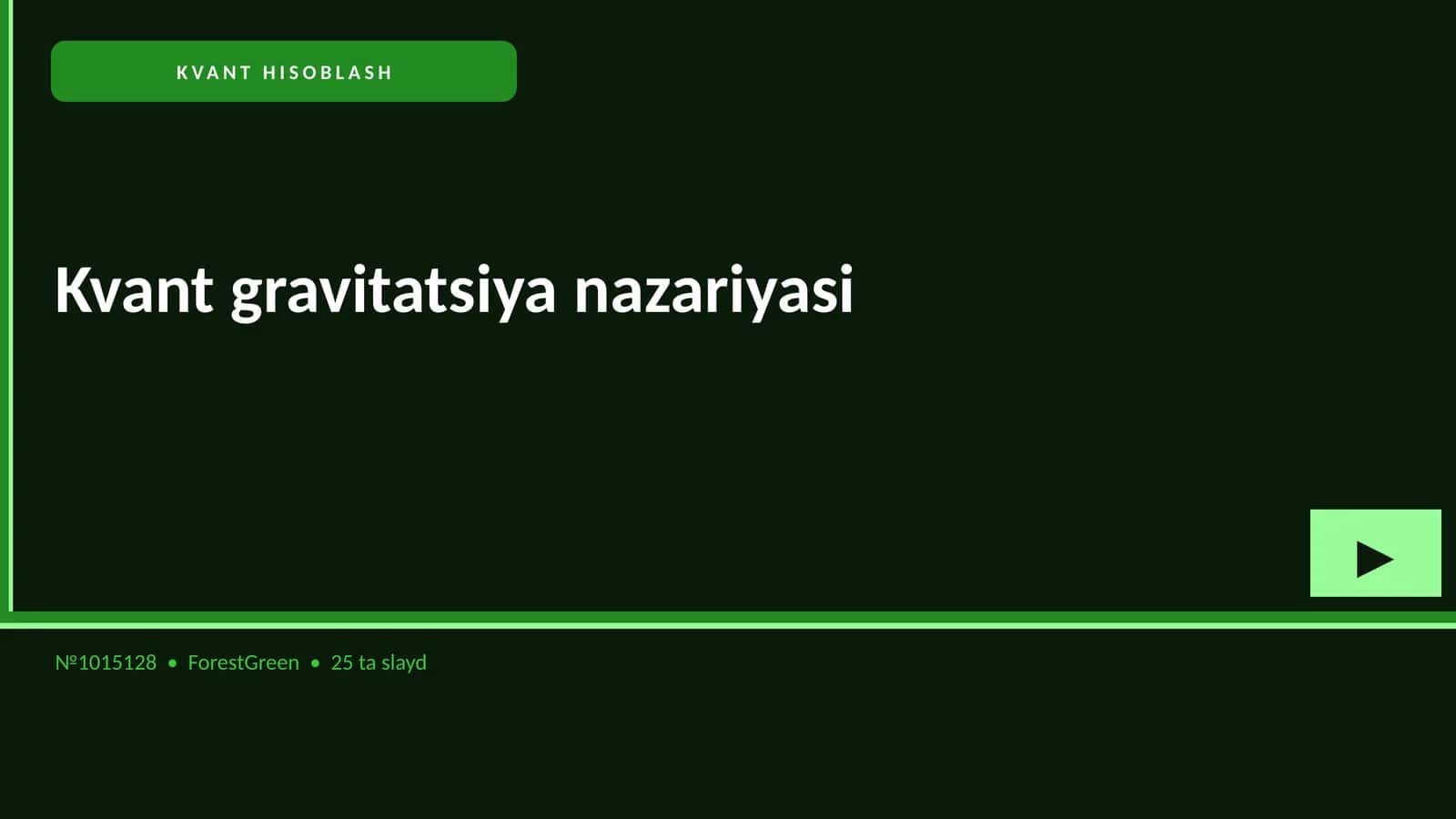 KVANT HISOBLASH 1