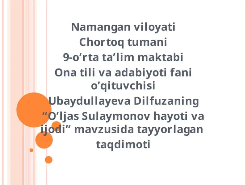 O’ljas Sulaymonov 1