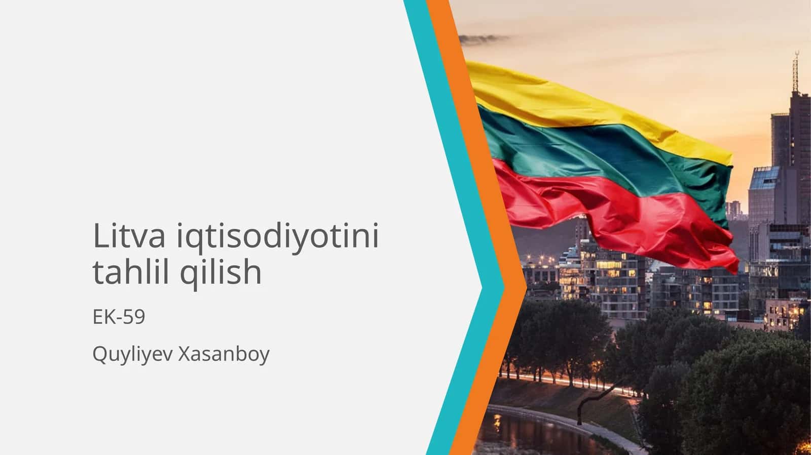 Litvaiqtisodiyotini tahlil qilish 1