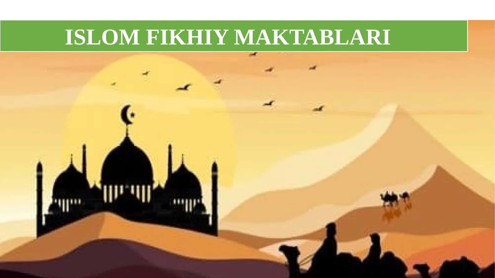 ISLOM FIKHIY MAKTABLARI 1
