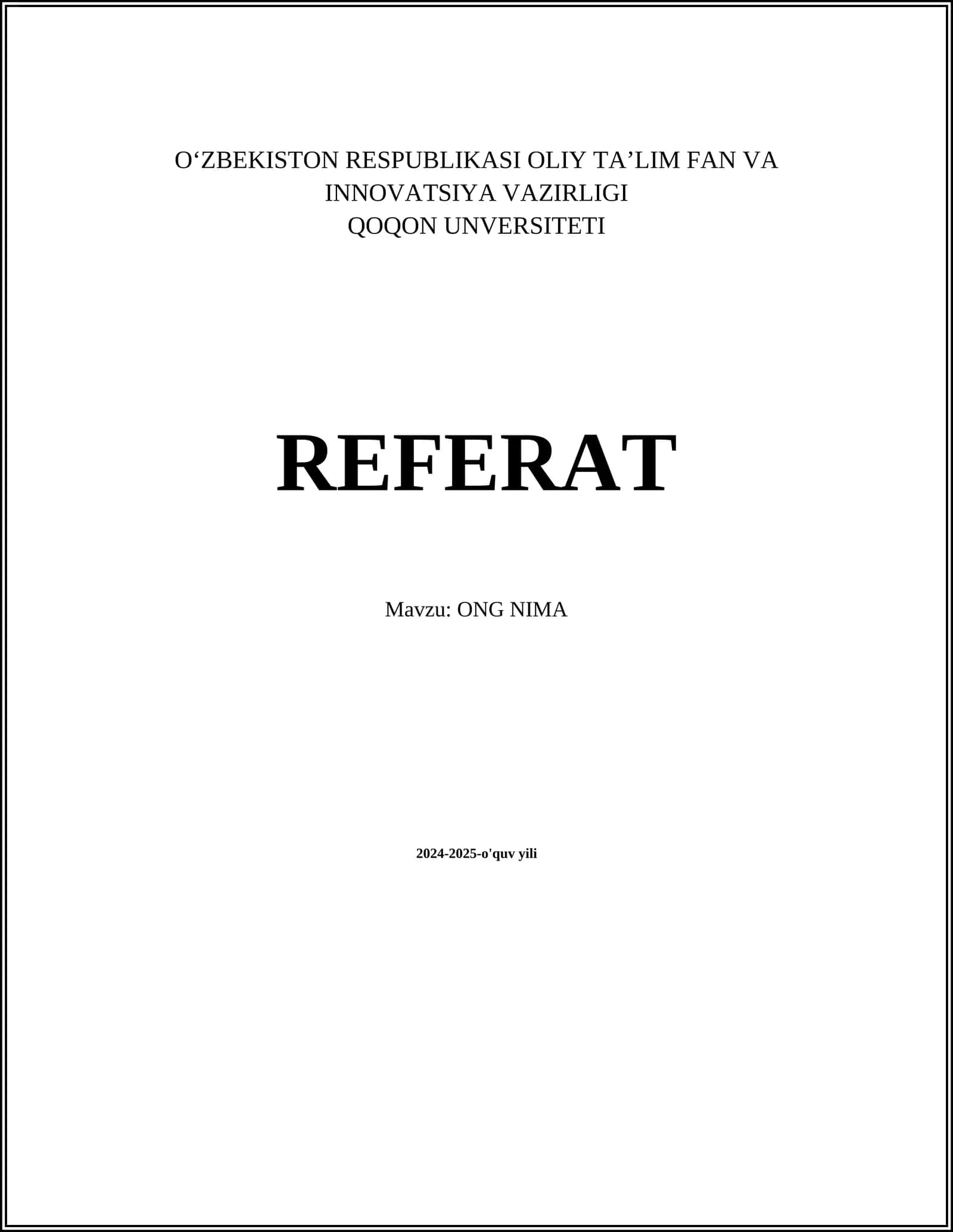 ONG NIMA 1