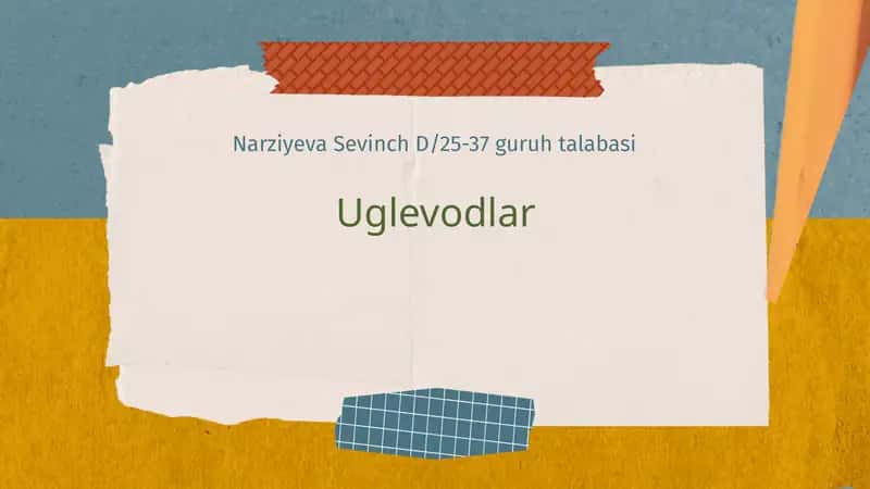 Uglevodlar 1