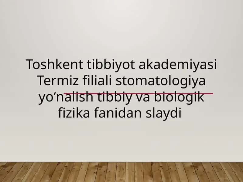 Stomatologik materiallarning elektrik xossalarini aniqlash usullari 1