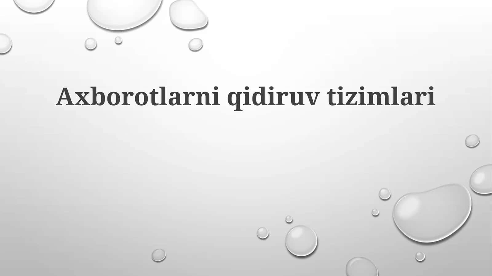 Ovozli Qidiruv Tizimlari 1