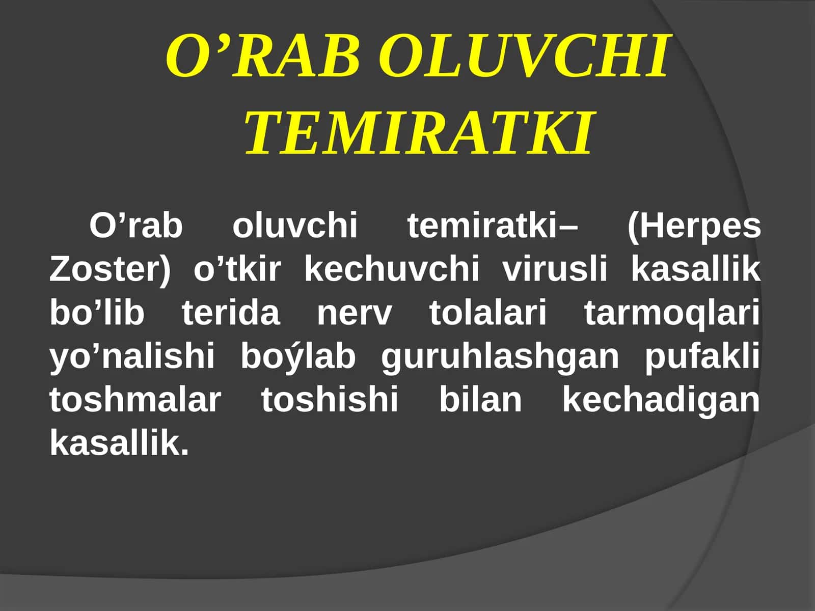 O’RAB OLUVCHI TEMIRATKI 1