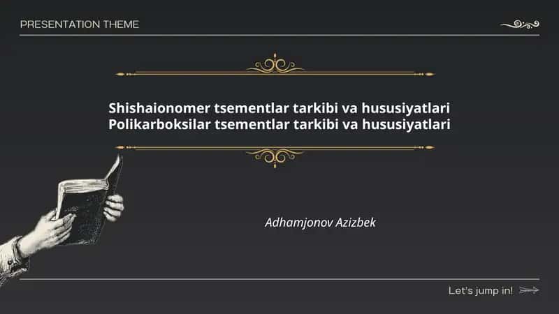 Shishaionomer tsementlar tarkibi va hususiyatlari 1