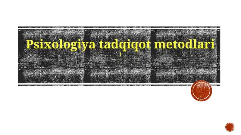 Psixologiya Tadqiqot Metodlari 1