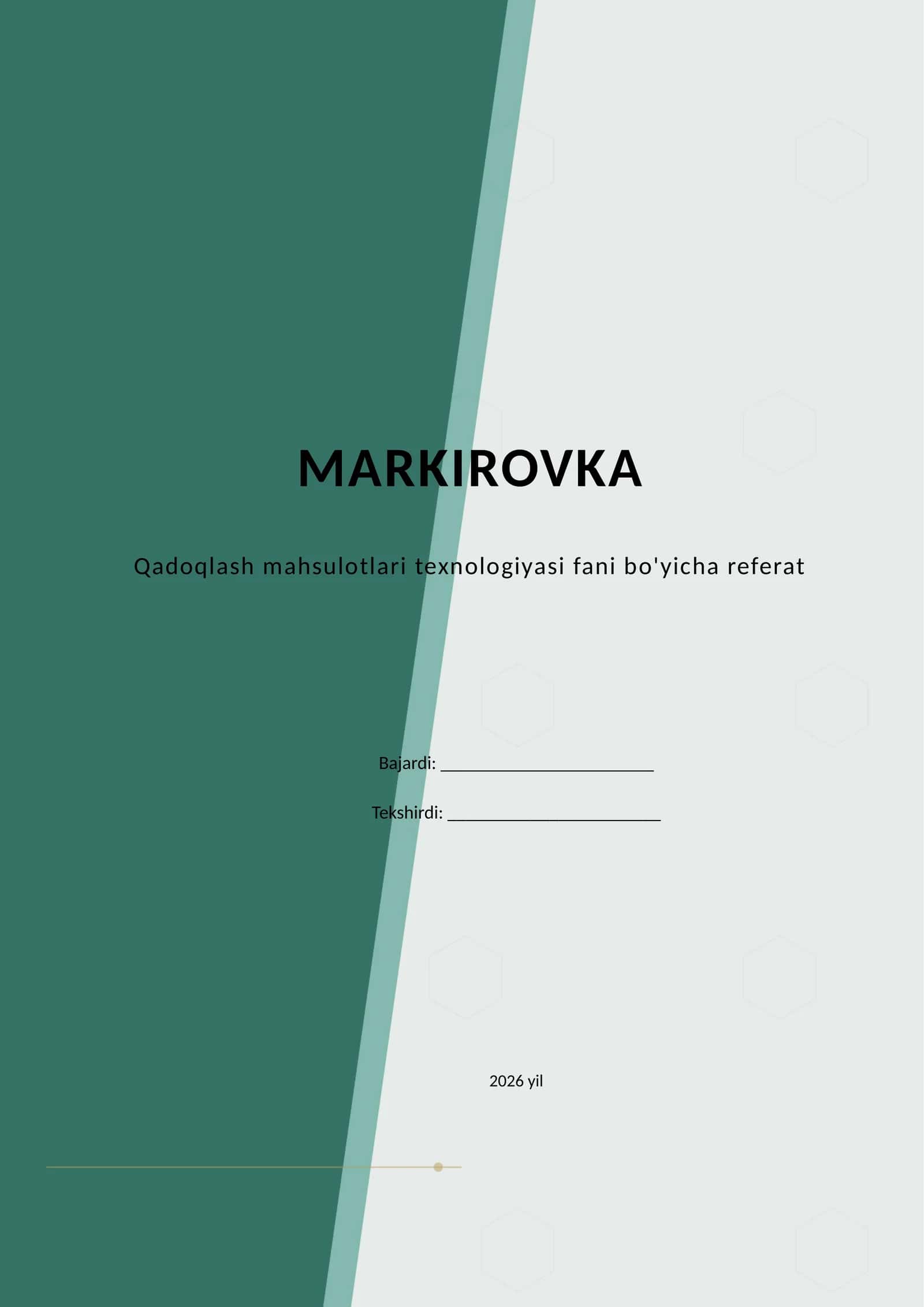 MARKIROVKA 1