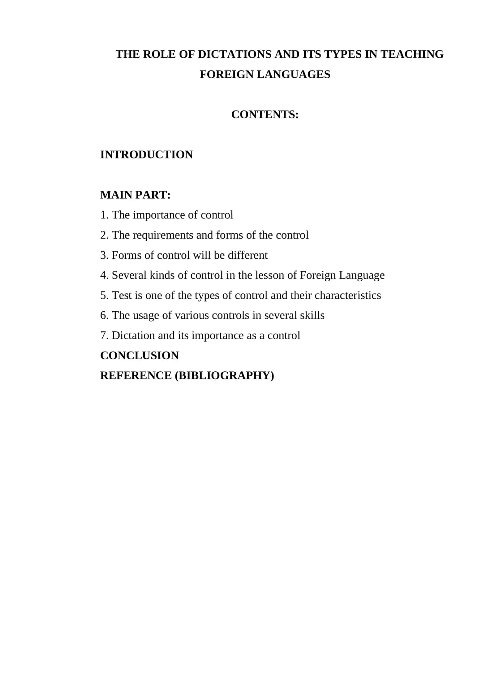 Dictation and its Importance in Foreign Language Teaching 1