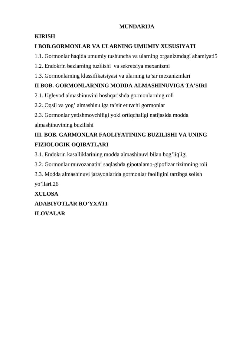 Garmonlarning modda almashinuviga ta'siri 1