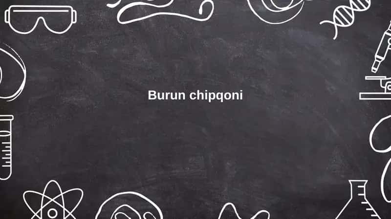 Burun chipqoni 1