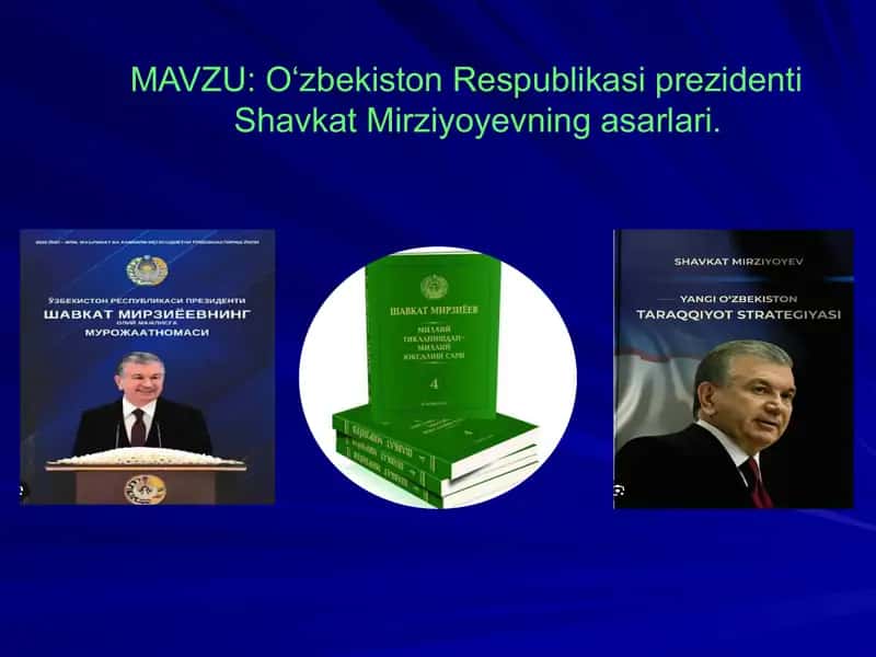 prezident asarlari mavzusida kurs ishi.   prezident asarlari mavzusida mustaqil ish. 1