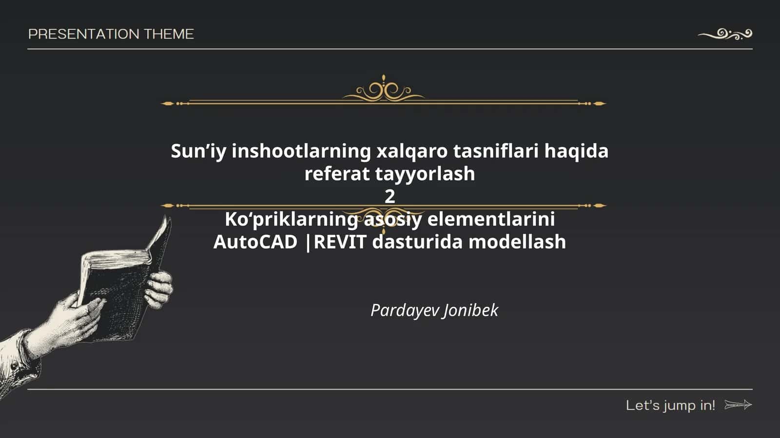 Sun’iy inshootlarning xalqaro tasniflari 1