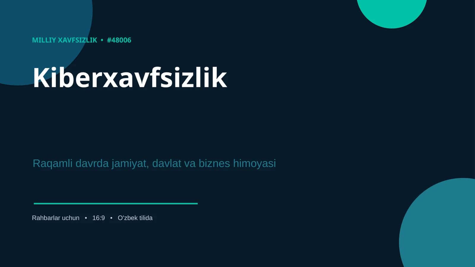 MILLIY XAVFSIZLIK 1
