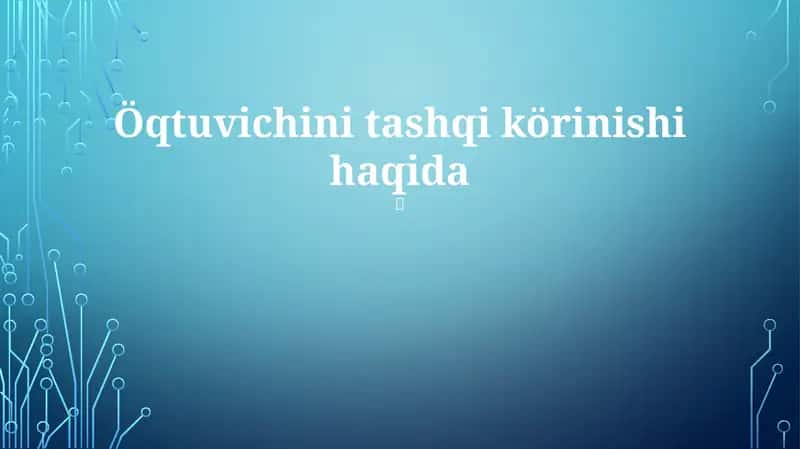 Yer sharoiy tuzilmalari haqida 1