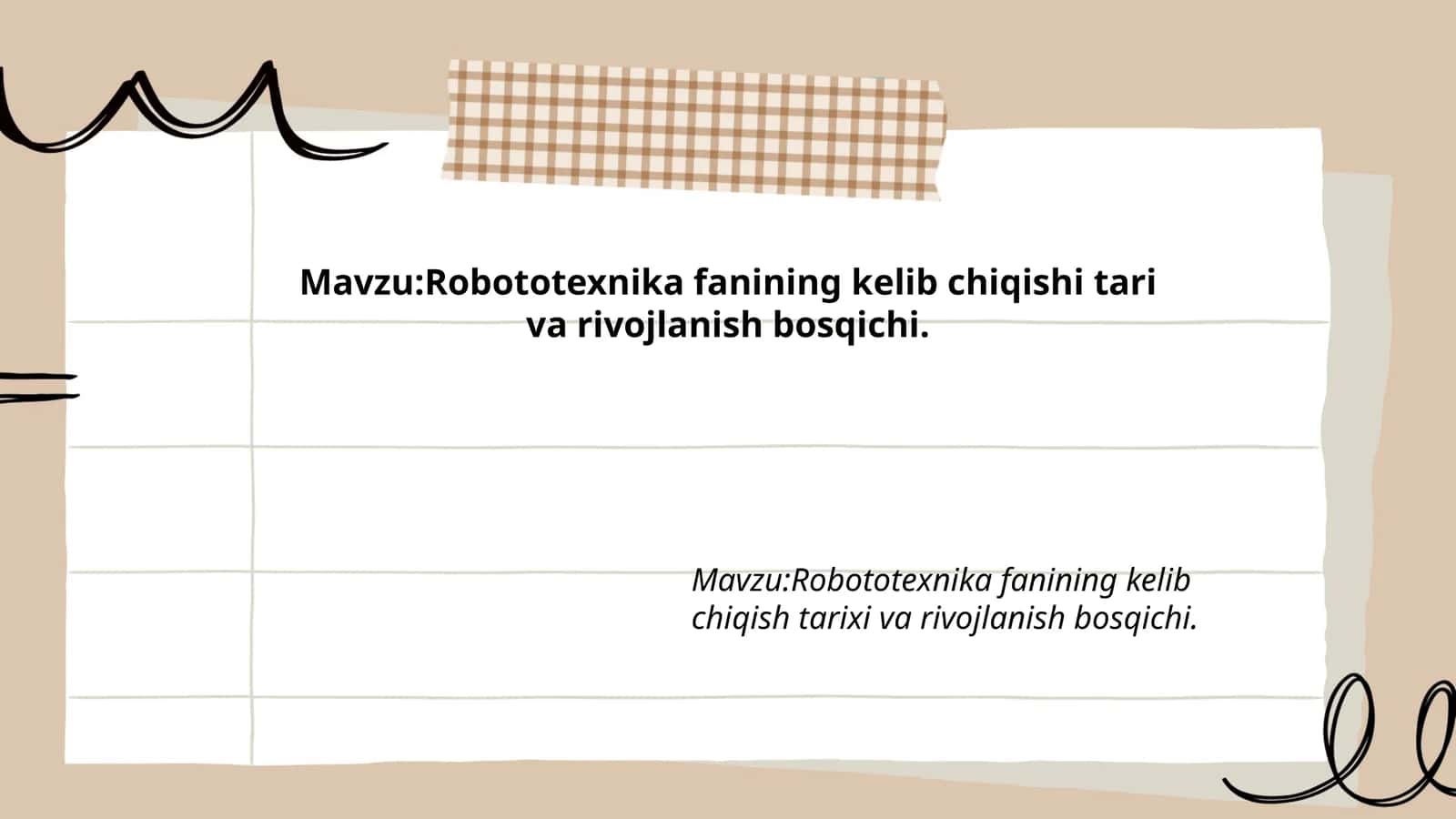 Robototexnika fanining kelib chiqishi tari va rivojlanish bosqichi 1