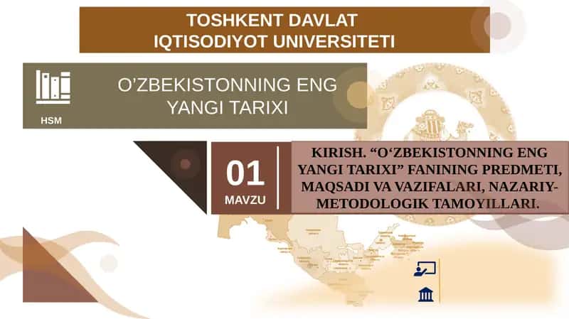 O‘ZBEKISTONNING ENG YANGI TARIXI 1